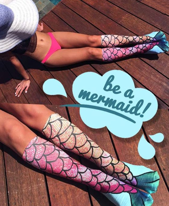 F8191 Mermaid Knee High Socks